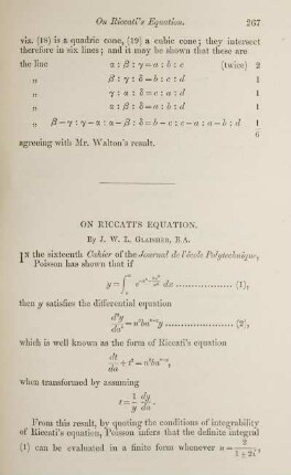 On Riccati's equation.