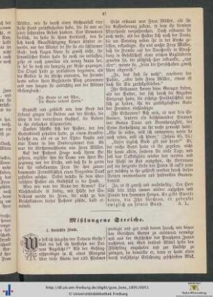 Mißlungene Streiche.