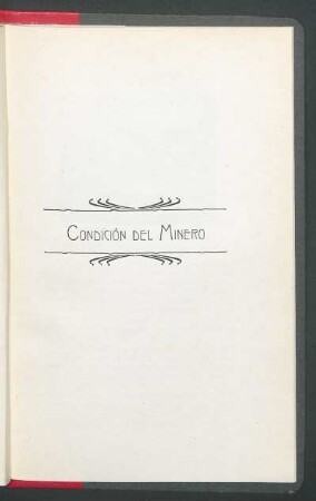 Condición del minero