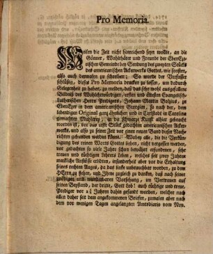 Americanisches Ackerwerk Gottes oder zuverlässige Nachrichten, den Zustand der americanisch englischen und von salzburgischen Emigranten erbauten Pflanzstadt Ebenezer in Georgien betreffend : aus dorther eingeschickten glaubwürdigen Diarien genommen und mit Briefen der dasigen Herren Prediger noch weiter bestättiget. 2