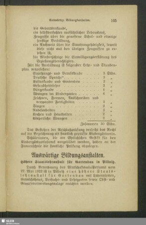 Auswärtige Bildungsanstalten