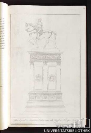 Statua Equestre di Bartolomeo Colleoni eretta nella Piazza de' SS. Gio e Paolo