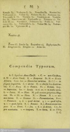 Compendia Typorum