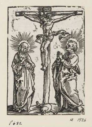 Christus am Kreuz, Blatt 8 der Folge "Biblischen Bilder zu Luther’s Betbüchlein"