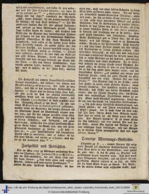 Traurige Warnungs-Geschichte.