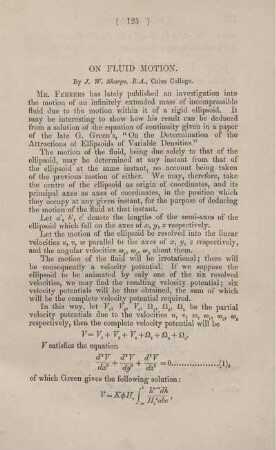 On fluid motion.