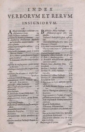 Index Verborum Et Rerum Insigniorum.