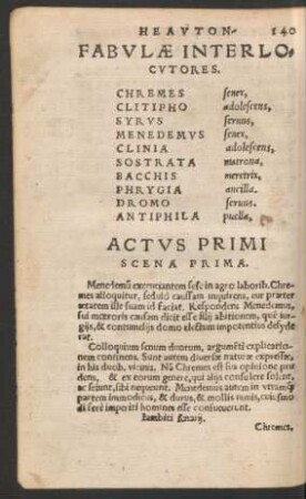 Actus Primi Scena Prima.