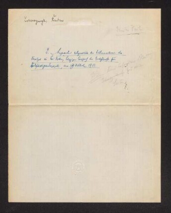 2. Ansprache gelegentlich der Uebernahme des Vorsitzes im dritten, Leipziger Congress der Gesellschaft für Hochschulpaedagogik, am 17 Oktober 1912