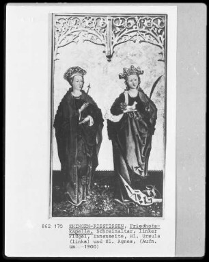 Linker Innenflügel: Heilige Ursula und Agnes