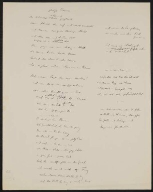 Gedicht: Gertys Traum; Gedicht: Ein anderer Traum