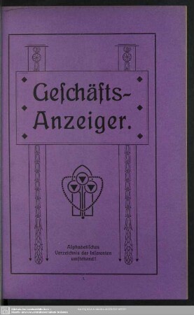 Anzeigen : Geschäfts-Anzeiger