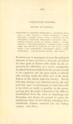 Concluding chapter. Geology of Sarawak ...