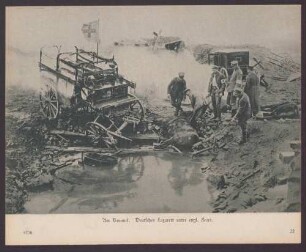 Am Kemmel. Deutsches Lazarett unter engl. Feuer.
