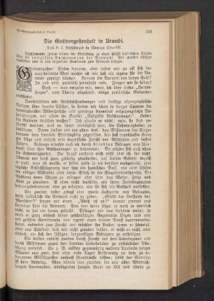 Die Gottvergessenheit in Urundi