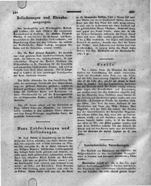 Landesherrliche Verordnungen.