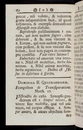 60-73, Dominica II. Quadragesimae...