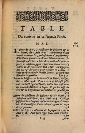 Mémoires de Messieurs Bellièvre et de Silleri : Contenant un journal concernant la négotation de la paix traitée à Vervins l'an 1598 .... 2