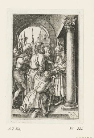 Christus vor Pilatus, Blatt 5 der Folge "Passion"