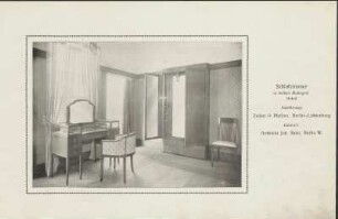 Schlafzimmer in hellem Mahagoni. Detail