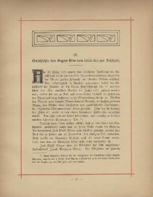 IV. Geschichte der Magine Rèim von 1855 bis zur Jetztzeit