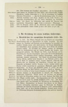 5. Die Errichtung des neuen deutschen Kaiserreiches