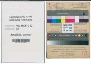 Entnazifizierung Werner Janschek , geb. 05.02.1906 (Ingenieur)