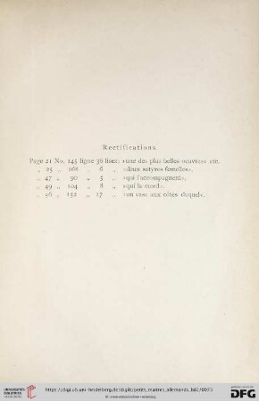 Rectifications
