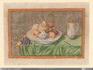 Stillleben mit Obstplatte