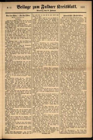 Zweite Ausgabe vom Dienstag, den 09. Februar 1897.