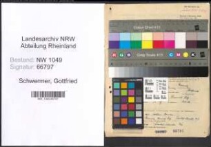 Entnazifizierung Gottfried Schwermer , geb. 01.04.1911 (Lehrer)