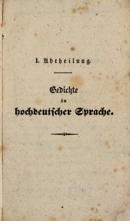 Gedichte in hochdeutscher Sprache und Nürnberger Mundart