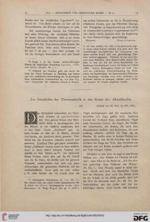 Zur Geschichte der Thiersymbolik in der Kunst des Abendlandes, [2]