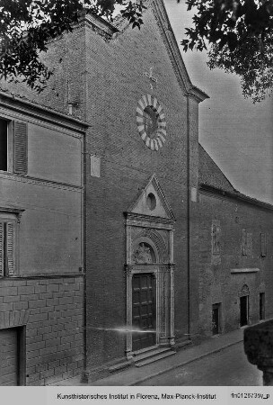 Santa Maria degli Angeli, Santa Maria degli Angeli in Valli, Santa Maria degli Angeli: Fassade, Siena