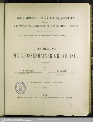 1: Die Großenhainer Grundlinie