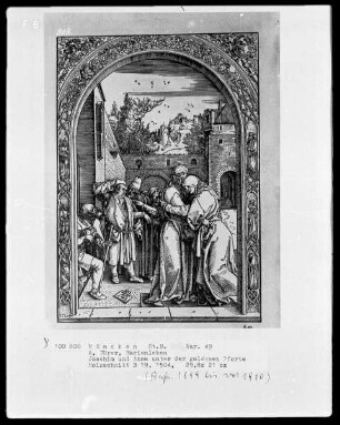 Große Passion, Apokalypse und Marienleben — Marienleben — Joachim und Anna unter der goldenen Pforte