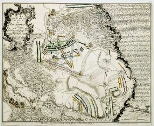 WHK 25 Deutscher Siebenjähriger Krieg 1756-1763: Plan der Schlacht bei Zorndorf, 25. August 1758