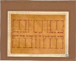 Bürklein, Friedrich; München, Sonnenstr.; Entbindungsheim (Gebärhaus, Gebäranstalt, Frauenklinik) - Treppen (Grundrisse)