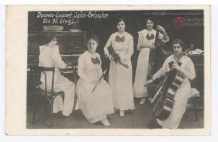 Damen-Concert-Salon-Orchester. - Dir. H. Siegl.