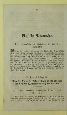 Physische Geographie