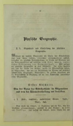 Physische Geographie