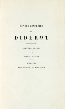 T. 9: Œuvres complètes de Diderot