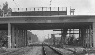 Wendlingen Autobahnbrücke Baugerüst