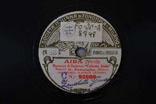 Aida : Romanza di Radames "Celeste Aida" / (Verdi)