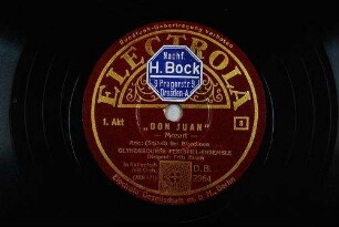 "Don Juan" : 1. Akt; Arie: (Schluß) Bei Blondinen... / Mozart