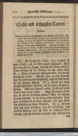 Sechs und sechzigstes Capitel