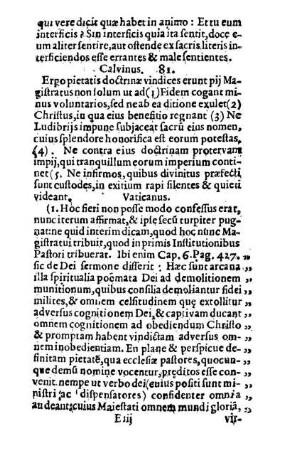 Calvinus. 81. - Calvinus. 100.