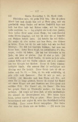 24) [Brief vom] 24. April 1828