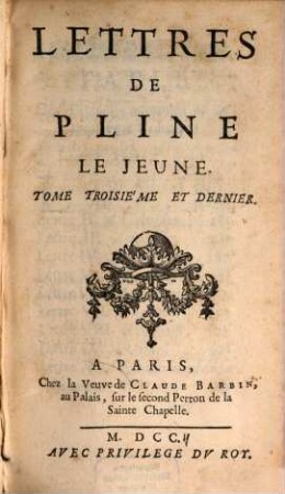 Les Lettres. 3. (1702)