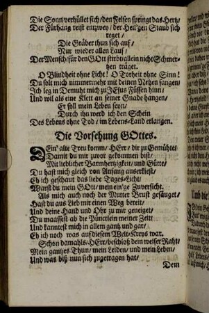 Die Vorsehung GOttes